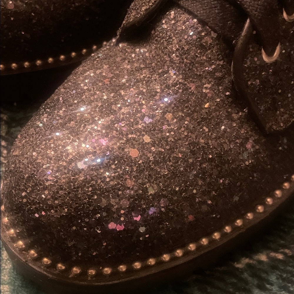 Sparkly Glitter Combat Boots - Picture 2 of 4